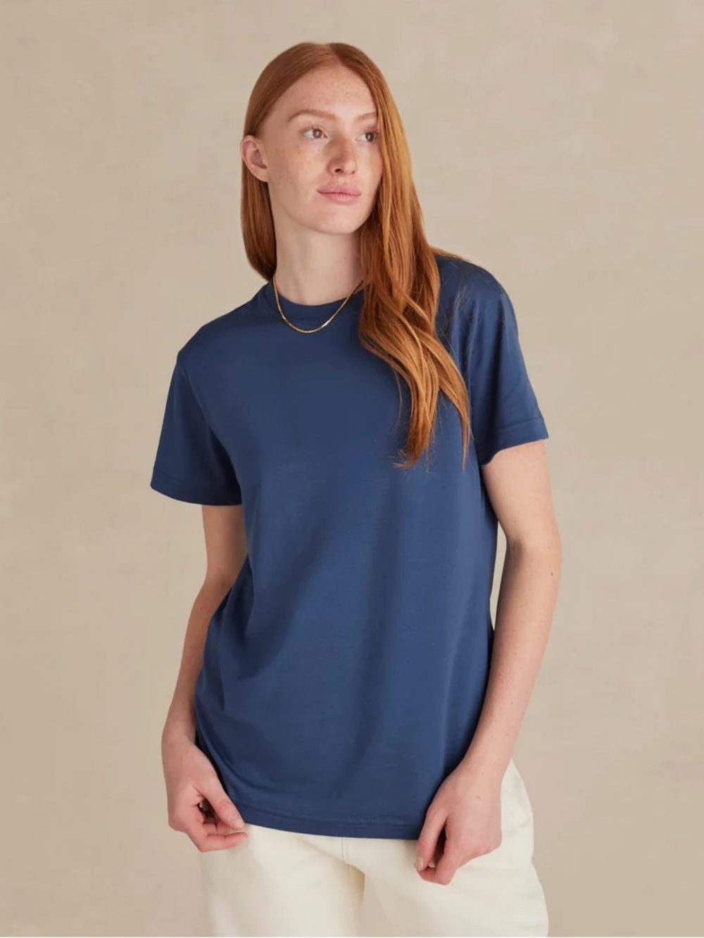 Original Favorites Women’s Medium Supima Cotton Ocean Navy Blue T Shirt New